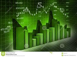 3d stock charts stock image stock market chart stock