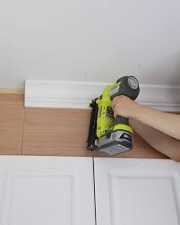 Check out our video review and demo of adding crown molding to your kitchen cabinets. How To Enclose The Space Above Kitchen Cabinets Angela Marie Made