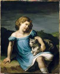 cats in art portrait of louise vernet as a child gericault portrait artist romanticism