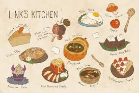 Legend Of Zelda Breath Of The Wild Art Chef Link S Dishes He Cooks Up Legend Of Zelda Breath Legend Of Zelda Zelda Breath