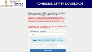 Wide ruled journal for all your home. Download University Of Eldoret Kuccps Admission Letter 2020 2021 Jambo News
