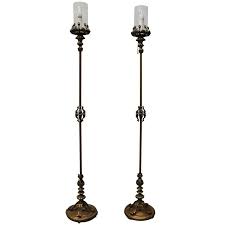 Maybe you would like to learn more about one of these? Pair Of Antique Cast Bronze Handel Style Torchiere Floor Lamps At 1stdibs