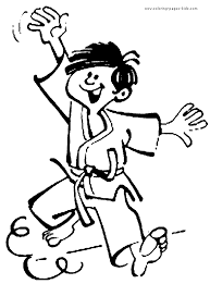 Color Karate Coloring Pages Free Coloring Pages Sports Coloring Pages