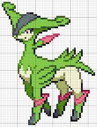 virizion pokemon pixel art pattern in 2021 cross stitch patterns coloriage x-men gratuit
