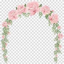 Pink Rose Flower Arch Wedding Invitation Design Transparent Background Png Clipart Flower Illustration Pink Rose Flower Rose Art Drawing