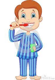 The concept of daily hygiene. Cute Boy Cartoon Cute Little Boys Teeth Illustration Tooth Cartoon