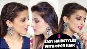 The shaggy cut is an absolute for highlighting the indian jawline. Simple Indian Hairstyles With Open Hair For Weddings Party Hairstyles For Medium To Long Hair Video Id 32199d9b7439 Veblr Mobile