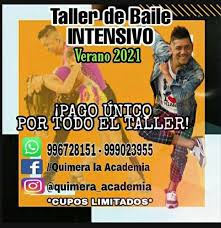 Ofrecemos talleres online de pensamiento computacional y coding. Nuevo Taller De Baile Verano 2021 Cupos Limitados Con Todos Los Protocolos De Bio Seguridad Quimera La Academia Teatro Y Danza Lima 18 February 2021