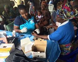 Image of Community health campaign in rural Nigeria