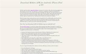 Maybe you would like to learn more about one of these? Download Mobdro Apk For Android Iphone Ipad Pc