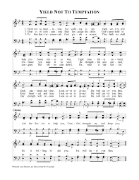 Yield Not To Temptation Gospel Song Lyrics Bible Songs Hymns Lyrics