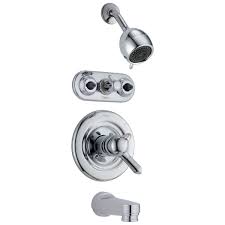 Jetted Tub Shower System In Polished Brass 1848pb 74pb Delta Faucet