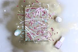 Paint in this style, made famous by artist jackson pollock, by drizzling paint from a loaded brush onto a canvas on the ground or by flicking a brush or container of paint at a vertical canvas for more explosive splashes and splatters. Wet Paint Diy Nail Polish Splatter Paint Canvas