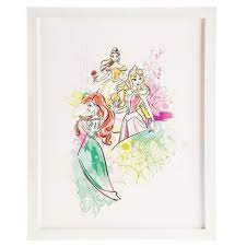 Belle Sleeping Beauty Ariel Wall Decor Disney Wall Decor Princess Wall Art Gallery Wall Decor