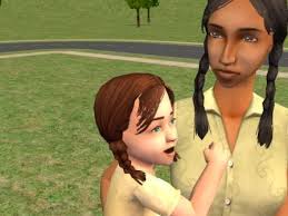 Mod The Sims Animated Toddler Girl Braids Girls Braids Womens Hairstyles Braids