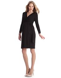 Black Seraphine Maternity Long Sleeve Casual Wrap Maternity Dress Like New Size 6us Designer Maternity Clothes Maternity Black Dress