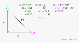 Summary for finding the hypotenuse. Right Triangle Trig Finding Missing Sides And Angles Triangle Hd Png Download Kindpng