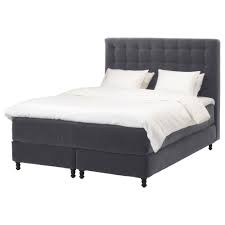 Kongsfjord Boxspring Hyllestad Stevig Tussoy Donkergrijs 160x200 Cm Ikea Ikea Bed Ikea Boxsprings