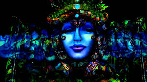 BOOM FESTIVAL 2014 DANCE TEMPEL Visualisierung at night