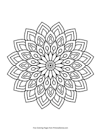 For boys and girls, kids and adults, teenagers … Flower Coloring Page Free Printable Pdf From Primarygames