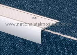 45x23mm Aluminium Stair Nosing For Carpet Tile Vinyl Stair Nosing Carpet Tiles Floor Edging