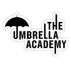 Black And White Umbrella Academy The Umbrella Academy Sticker By Juliatleao In 2020 Academy Logo Tumblr Stickers Umbrella