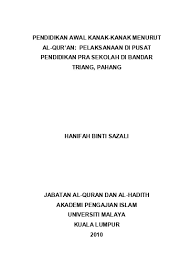 We did not find results for: Pendidikan Awal Kanak Kanak Menurut Al Qur An Pelaksanaan Di Pusat Pendidikan Pra Sekolah Di Bandar Triang Pahang Hanifah Binti Sazali