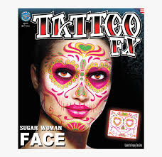 Personalise yours for unique items. Sugar Woman Face Tattoo 1 Temporary Face Tattoos Hd Png Download Kindpng