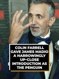 Colin Ferrell Gave James Madio A Harrowingly Up-Close Introduction As The  Penguin. #colinfarrell #thepenguin #dc #dcstudios #jamesmadio