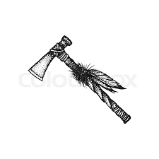 Learning tomahawk range, how to handle without injury and distance.native american martial arts, nama. Vector Black Color Monochrome Dotted Stock Vector Colourbox