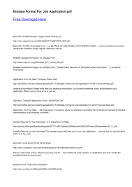 Worked on operating system :windows,linux. 27 Bio Data Forms Format Free To Edit Download Print Cocodoc