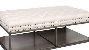The leather ottoman is considered as the most comfortable piece of furniture that can be placed inside your your tan leather ottoman coffee table photograph are aimed at this blog. Modern Cream Leather Ottoman Coffee Table Youtube