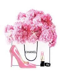 No need to register, buy now! Pink Flower Poster Fashion Girl Room Decor Chanel Wall Art Fashion Wall Art Chanel Art