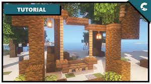 Minecraft How To Build A Swing Bench Youtube