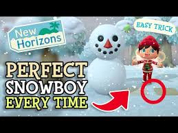 How To Build A Perfect Snowboy / Snowman Every Time Guide In Animal  Crossing: New Horizons