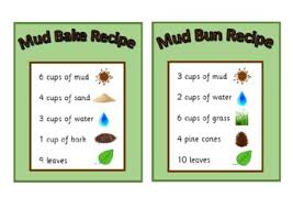 Recipe binder cutlery design make your own recipe book. Big Set Of Mud Kitchen Recipe Cards Make Your Own Recipe Eyfs K Pre K Maths