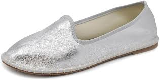 IF Fashion Ballerine Friulane Scarpe Veneziane da Donna in Ecopelle  Laminata M526 Argento N.36 : Amazon.it: Moda