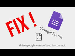 Drive Google Com Refused To Connect Fixed For Google Forms Youtube
