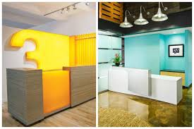 Greenery is a simple and inexpensive way to brighten up any room, especially a small office lobby design the best place to keep small plants is on a side table where they can be out of the way and will not get knocked over. Reception Area Modern Small Office Reception Design Novocom Top