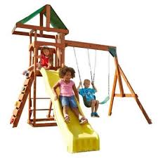 Swing N Slide Playsets Scrambler Wood Complete Swing Set Pb 8137 Wooden Playset Swing Slide Wooden Swings