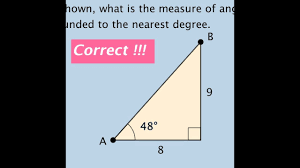 In these cases, we can usually find exact values for the resulting expressions without resorting to a calculator. Finding Acute Angles Of Right Triangles Using Inverse Trig Functions Quiz Geogebra