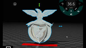El logotipo es un diseño gráfico que representa la imagen el logotipo, o también llamado simplemente logo, es definido estrictamente en el área del marketing. Logotipo Do Sport Lisboa E Benfica No 3d Builder Youtube