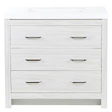 Some of the most reviewed products in bathroom vanities without tops are the glacier bay hampton 48 in. Glacier Bay Woodbrook 36 5 Inch W X 18 75 Inch D Vanity In Elm Sky With Cultured Marble Va The Home Depot Canada