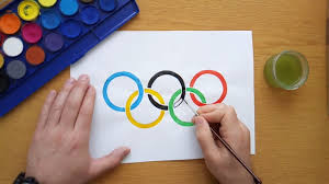 The olympic games are an international sports competition which are held every four years in a the international olympic committee. How To Draw The Olympic Rings Tokyo 2020 Youtube