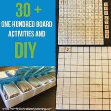 40 one hundred board activities diy montessori 100 board