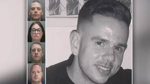 Life sentences for three men and a woman after dad hunted down and murdered  over 'offensive' text messages