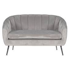 Grey sofa & grey couch: Grey Shell 2 Seater Sofa