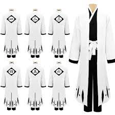 Anime Bleach Unisex Kimono Haori Long Sleeve Coat Captain Cloak Cardigan  Cosplay | eBay