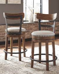 Valebeck Counter Height Bar Stool Ashley Furniture Homestore Farmhouse Bar Stools Rustic Bar Stools Bar Stools