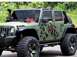 Customized Jeep Jk With Custom Rims